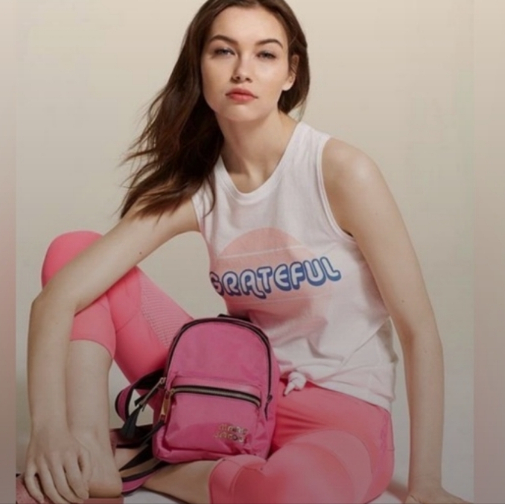 Marc Jacobs Trek Pack Mini Vivid Pink Backpack NWOT